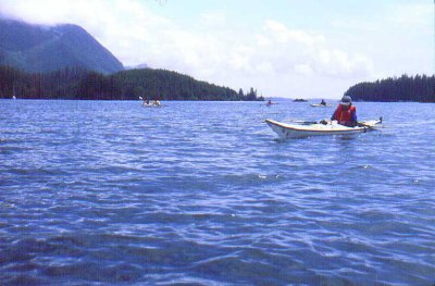 Doris reveling in her kayak adventure.
