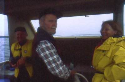 Water taxi host, Esko.