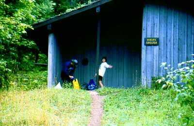 Goat Haunt Hiker Shelter.