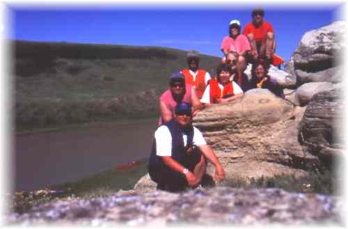 Group pic at hoodoos.