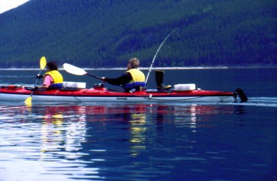 Brady & Patti in double kayak.