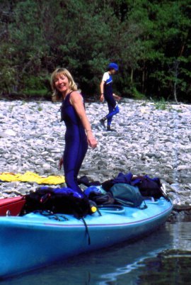 Pauline keen to start the day.